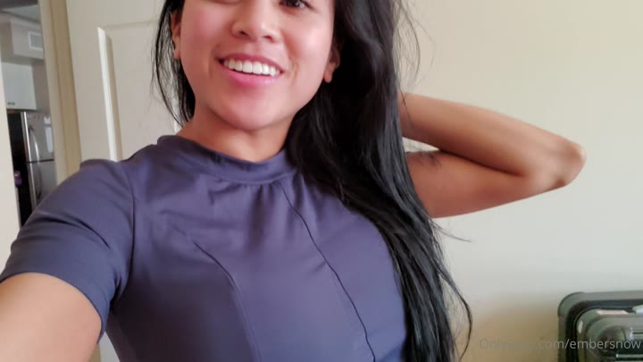 Epic doll-face Ember Snow tits