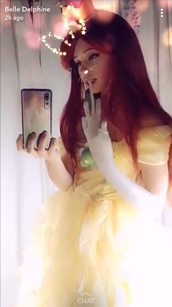 Sensational Belle Delphine face