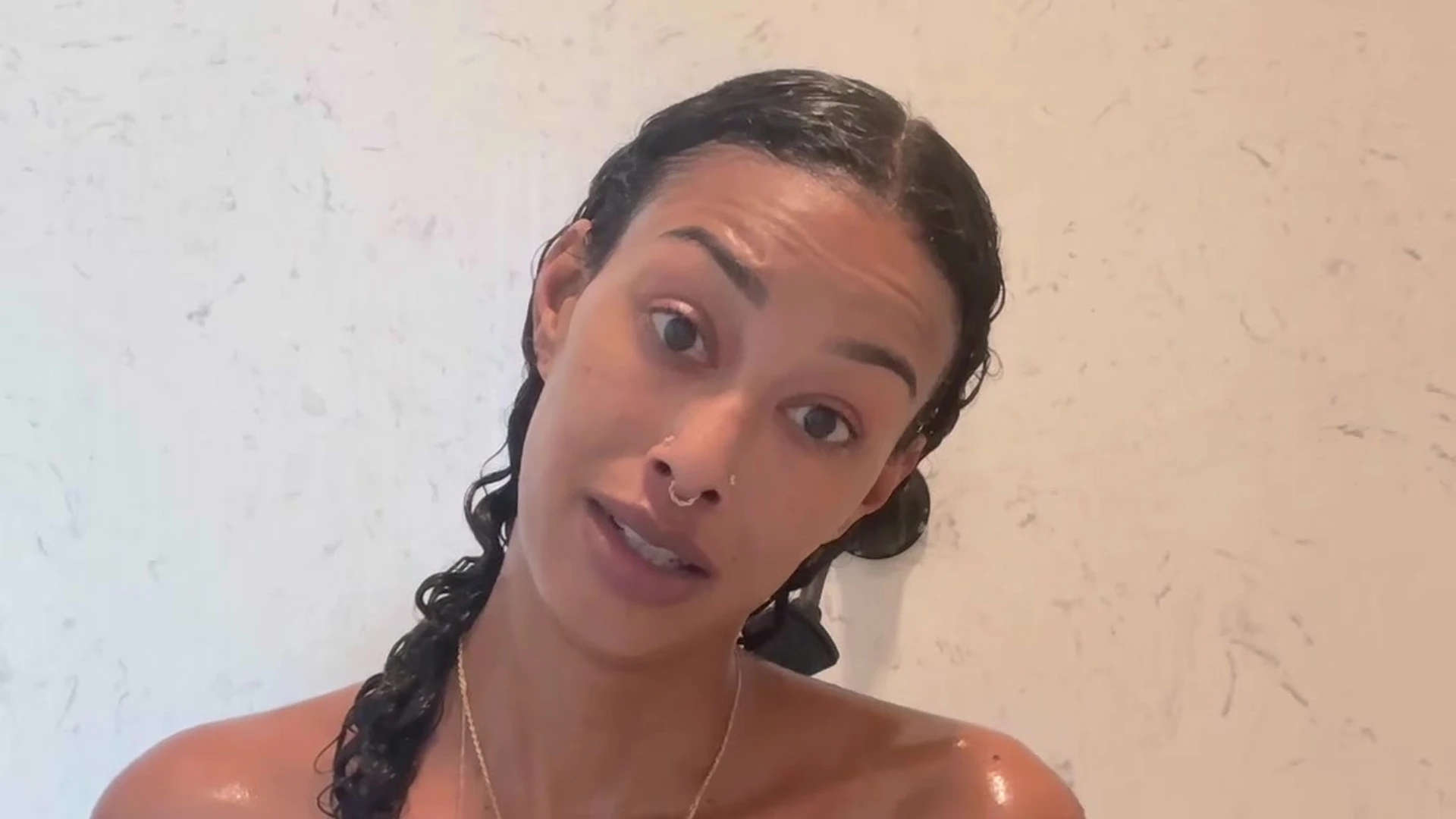Exposed Imaginative Miss B Nasty blowjob