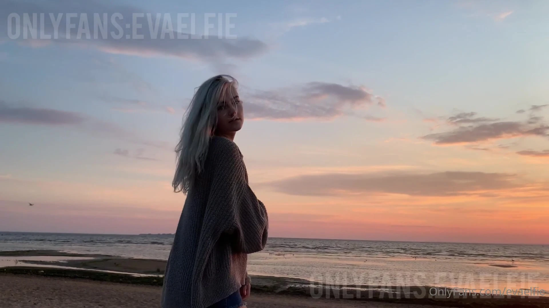 female Petite Eva Elfie solo video full