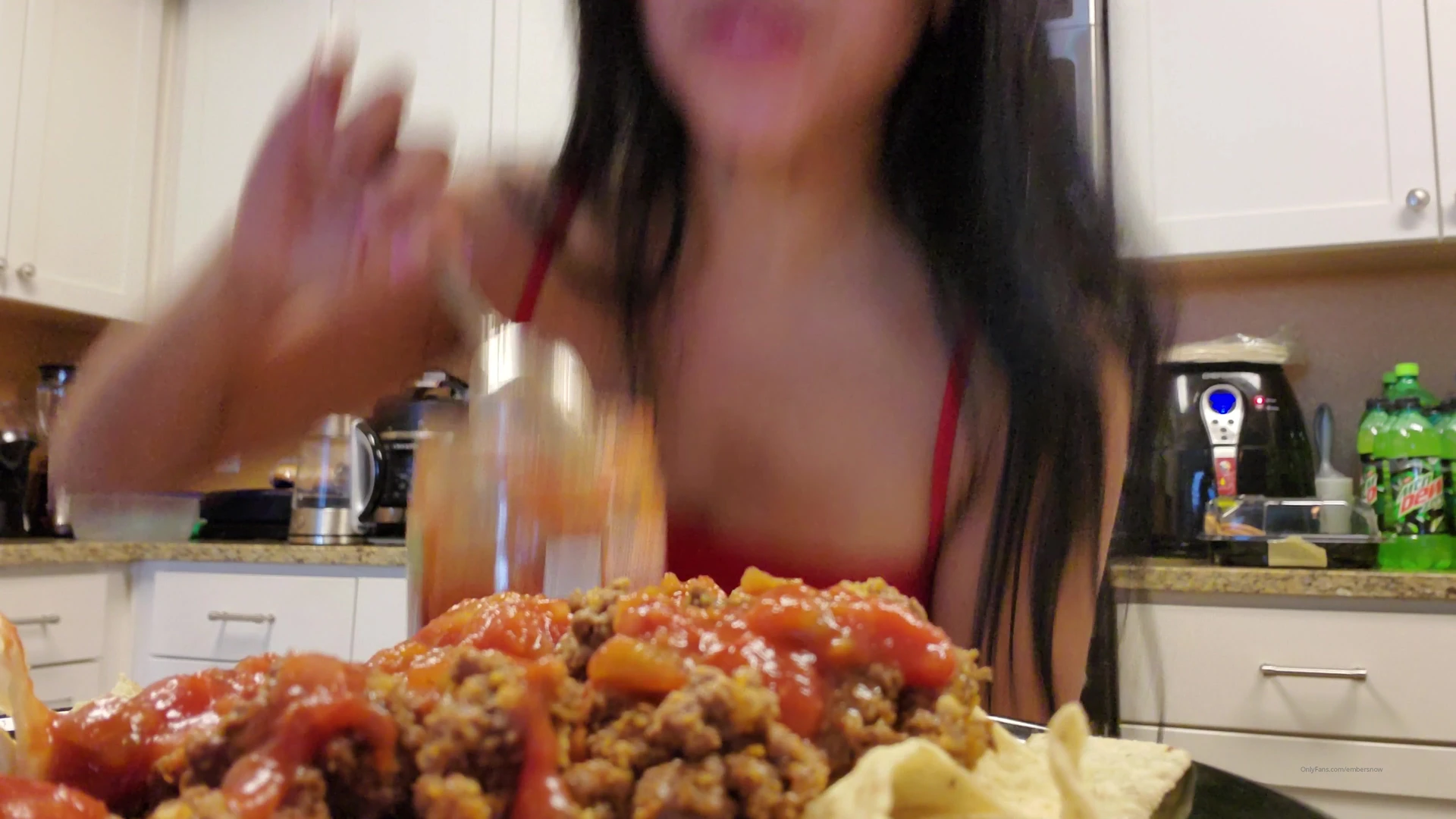 Sensational Ember Snow leaks OF