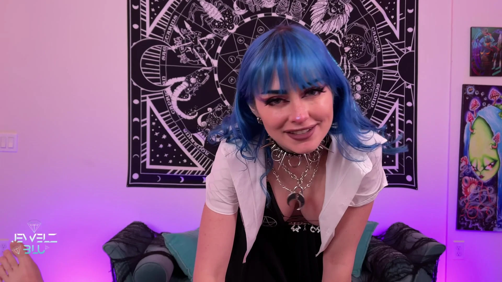 Exposed explicit Fansly Jewelz Blu blowjob EXPOSED