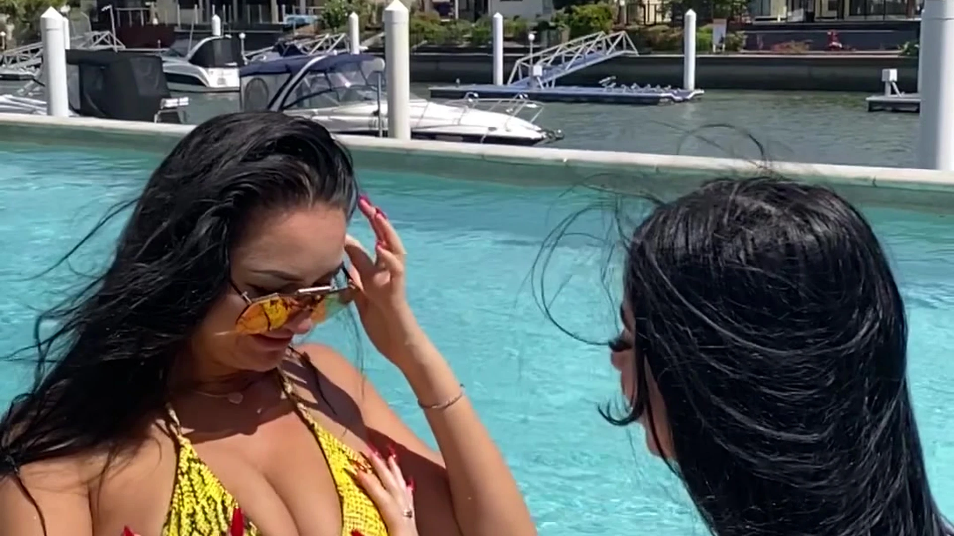 dangly seductive Slutty Mikaela Testa boobs